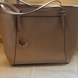 Michael Kors Taupe Satchel Bag